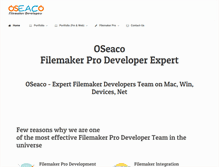 Tablet Screenshot of oseaco.com